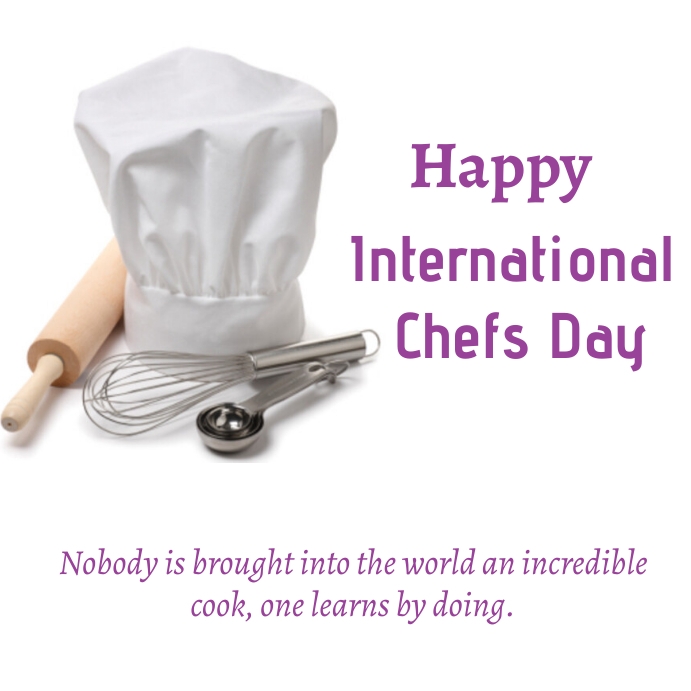 international chefs day Message Instagram template