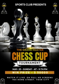 international chess cup A3 template