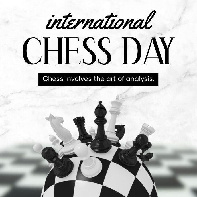 International Chess Day Ads Template | PosterMyWall