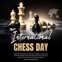 International Chess Day Persegi (1:1) template