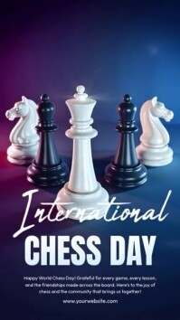 International Chess Day Reel do Instagram template