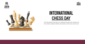 international chess day Ibinahaging Larawan sa Facebook template