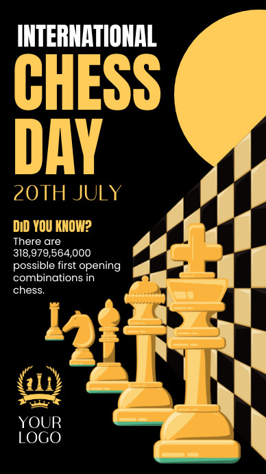 International Chess Day Instagram Story template