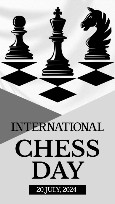 International Chess Day Flyer História do Instagram template
