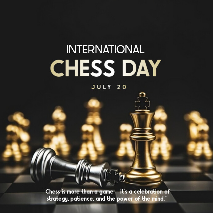 International Chess Day Template  Instagram Post