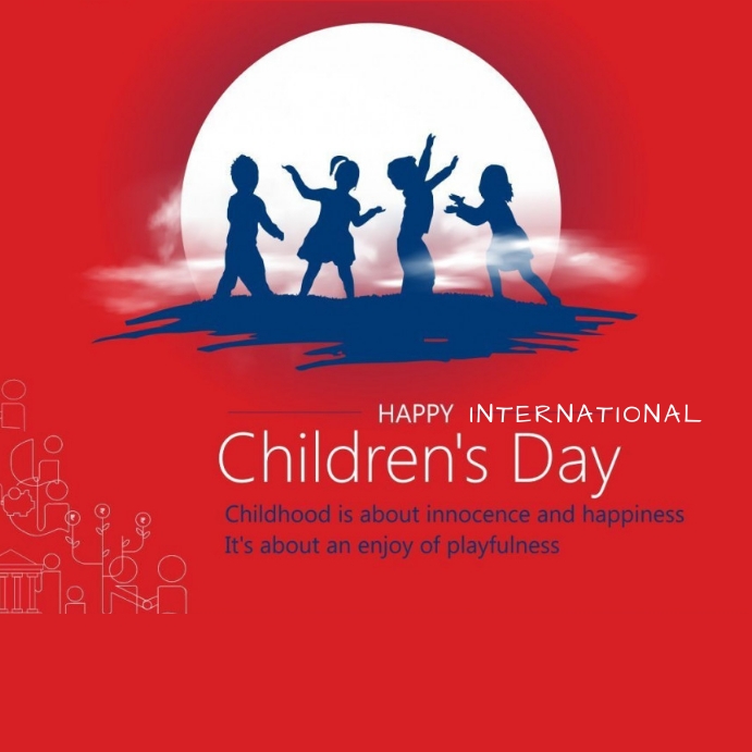 international childrens day Instagram Post template