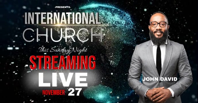 International Curch Program INTERNATIONAL CHURCH DESIGN TEMPLATE | PosterMyWall