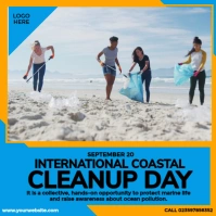 International Coastal Cleanup Day Ad Instagram Post template