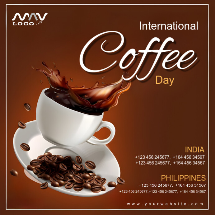 International coffee day Template PosterMyWall