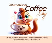 International coffees day Large Rectangle template