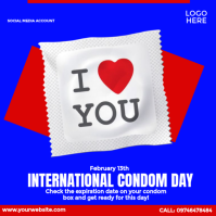 National Condom Month Publicação no Instagram template