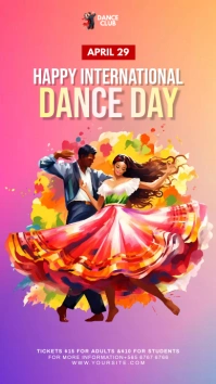 International dance day Instagram Story template