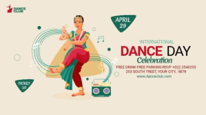 international Dance Day Post sa Twitter template