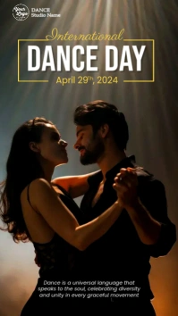 International Dance Day Instagram Stories tem template