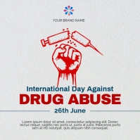 international day against drug abuse 方形(1:1) template