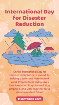 Disaster Risk Reduction Template | PosterMyWall