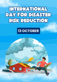 International day for disaster risk reduction Template | PosterMyWall