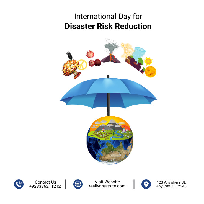 International Day for Disaster Risk Reduction Template | PosterMyWall
