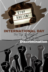 International Day For The Elimination Of Racial Discrimination Template Poster