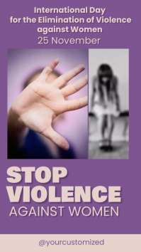 International Day for the Elimination of Viol Historia de Instagram template