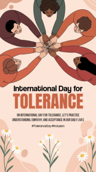 International Day For Tolerance Instagram Story template