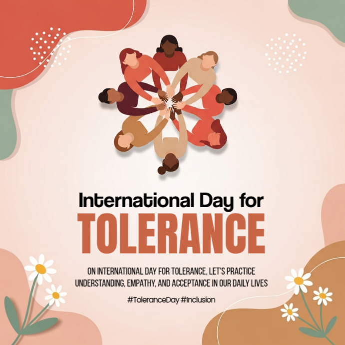 International Day For Tolerance Template | PosterMyWall