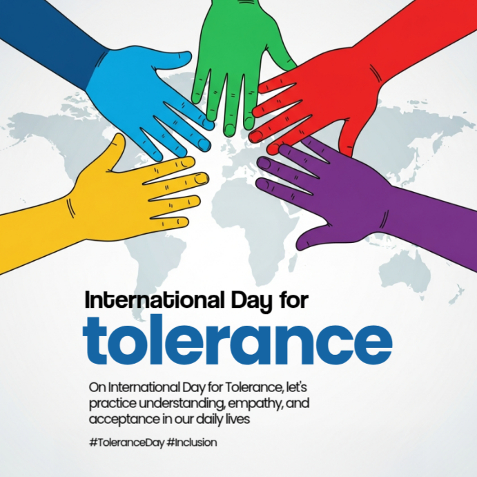International Day For Tolerance Template | PosterMyWall