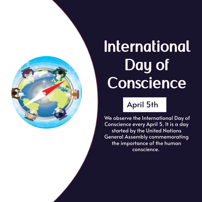 international day of conscience Template | PosterMyWall