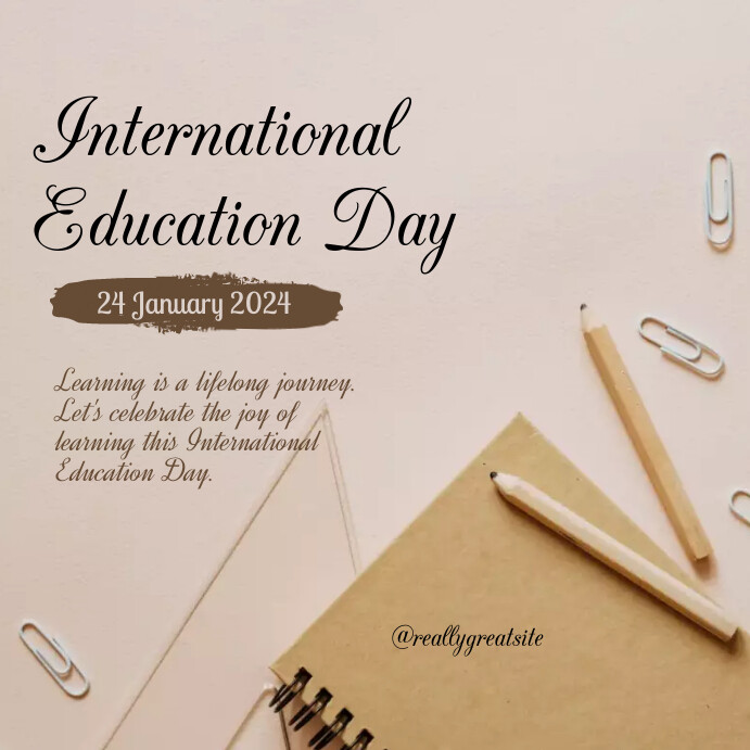 International Day Of Education Instagram Post Template | PosterMyWall