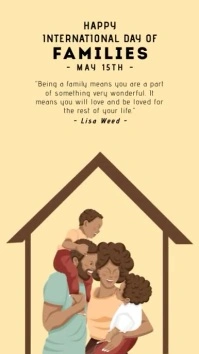 international day of families Instagram Story template