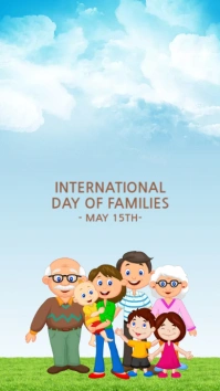international day of families Instagram Story template