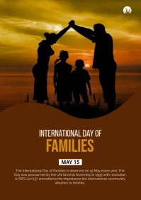 International Day of Families Flyer A2 template