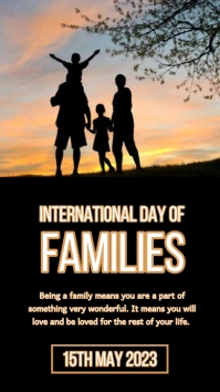International day of families Instagram story template