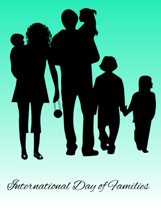 International day of family Ulotka (US Letter) template