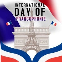 International Day Of Francophonie Message Instagram template