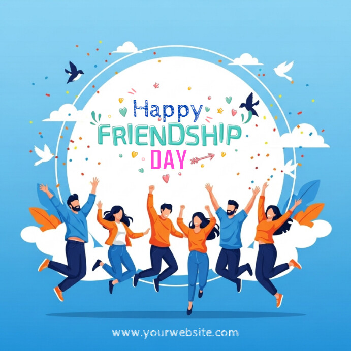International Day of Friendship Instagram 帖子 template