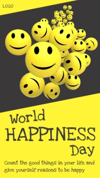 International Day of Happiness Template Historia de Instagram