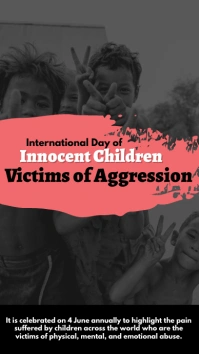 International Day of Innocent Children Victim Instagram Story template