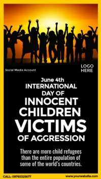 Innocent Children Victims of Aggression Instagram Story template