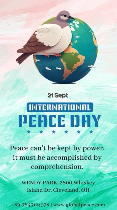 International Day of Peace Instagram Story template
