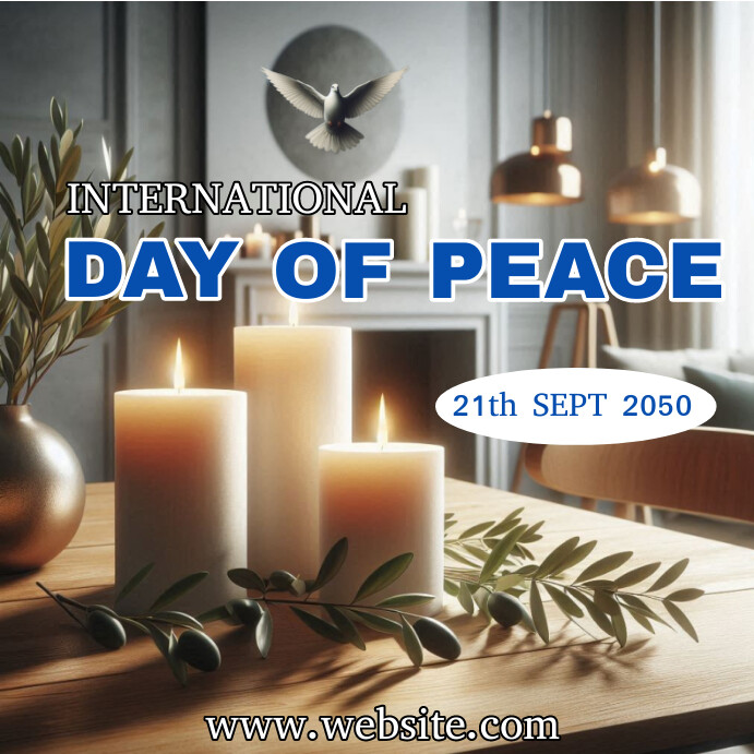 International day of peace Instagram post des template
