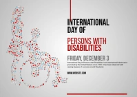 International Day of Person with Disabilities Postcard template