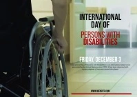 International Day of Person with Disabilities Postcard template