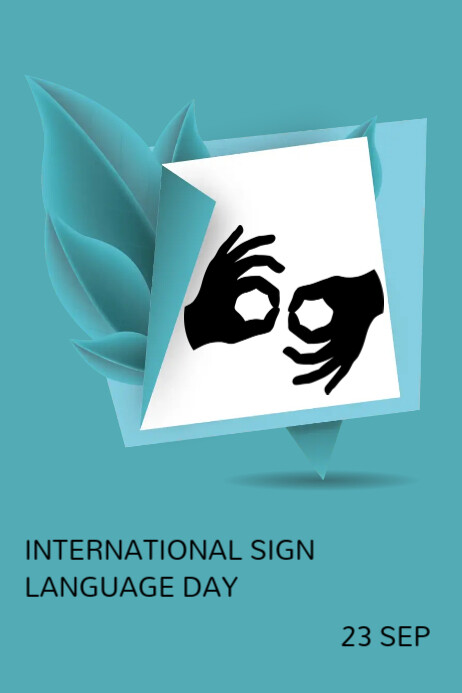 International day of sign language Template | PosterMyWall