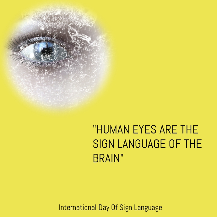 International day of sign language Template | PosterMyWall