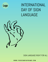 International day of sign language Template | PosterMyWall