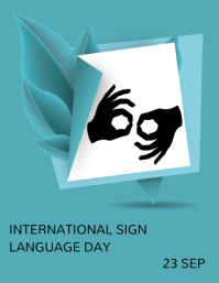 International day of sign language Template | PosterMyWall