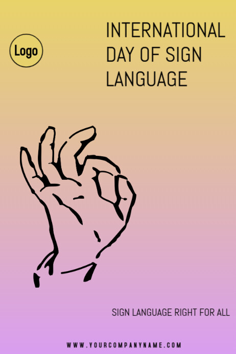 International day of sign language Template | PosterMyWall