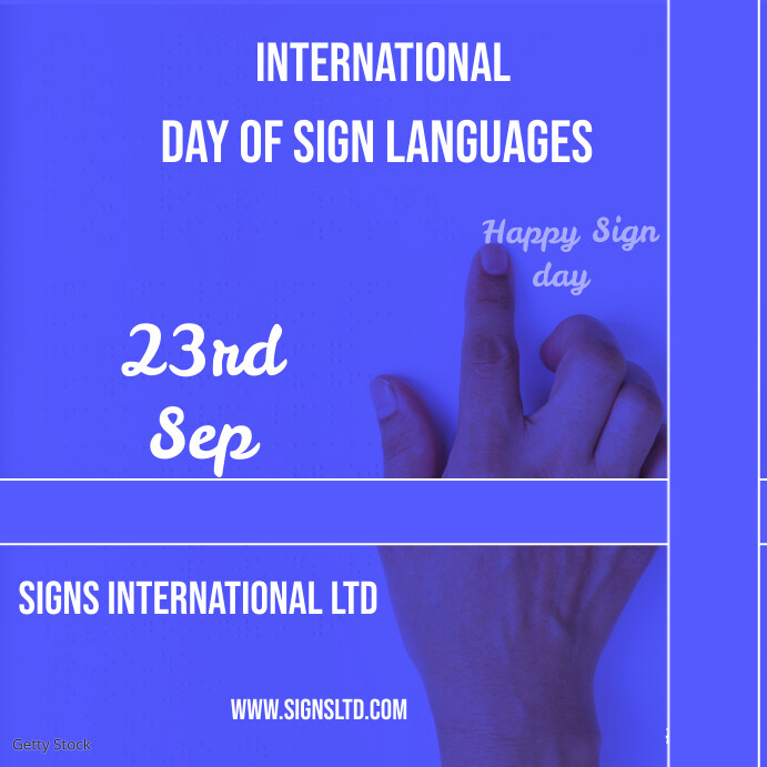 July Is Sign Language Plantilla de International Day of Sign Languages | PosterMyWall