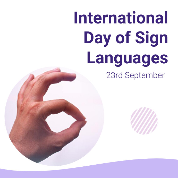 International Day of Sign Languages Template | PosterMyWall